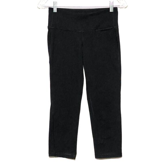Old Navy Active Go Dry Fitted Black Capri Leggings Athletic Yoga Womens Small S - Picture 1 of 8